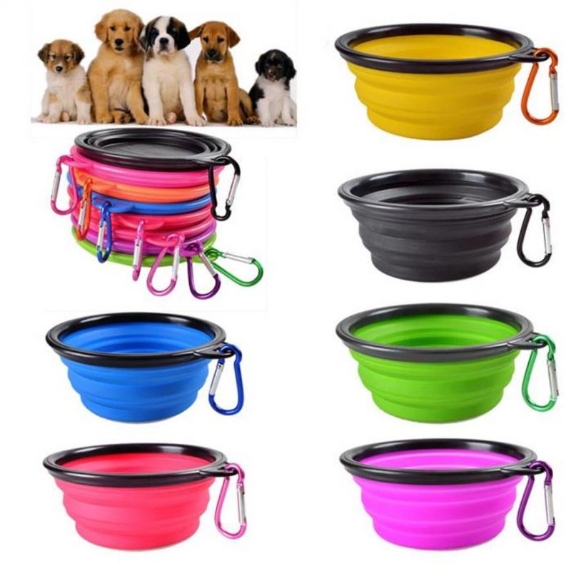 1000ml Pet Bowl Folding Silicone Travel Dog Bowls Walking Portable Water Bowl