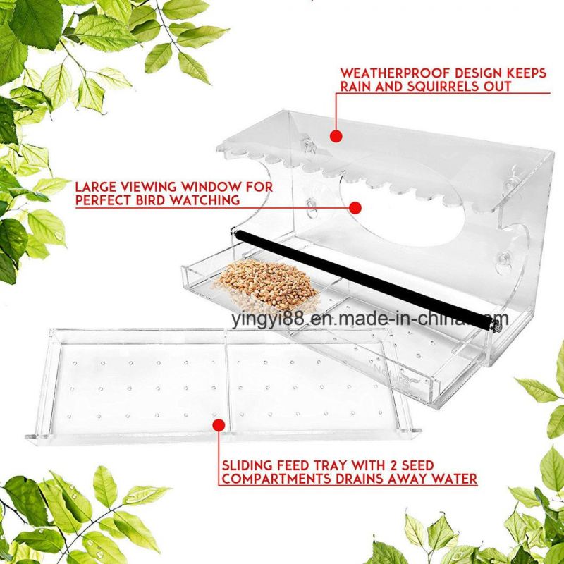 Wholesale Hanging Acrylic Bird Feeder