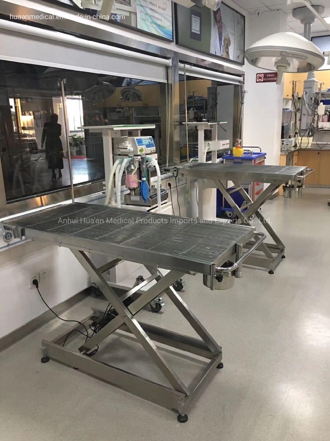 Best Price High Quality Vet Clinic/Hospital Stainless Steel Heated Function Pet Surgical Table