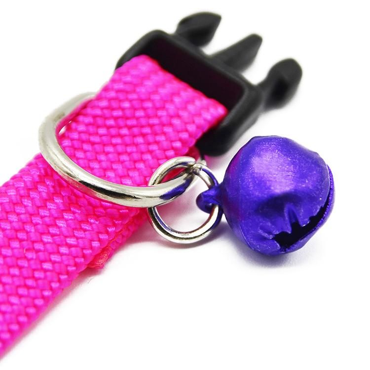 Wholesale Designer Dual Color Dog Collars Cute Adjustable Colorful Pet Dog Cat Collars with Breakaway Bells Double Color Pet Collar for Kitty Puppy