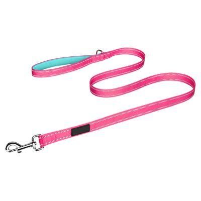 Double-Sided Reflective Dog Leash Padded Handle Nylon Dogs Leashes for Walking, Training Lead for Large, Medium &amp; Small Dogs
