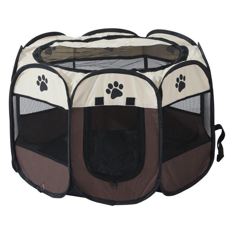 Customize Fabric Portable Portable Dogs Cats Exercise Indoor Outdoor Playing Fence Water Resistant Pet Dog Playpen