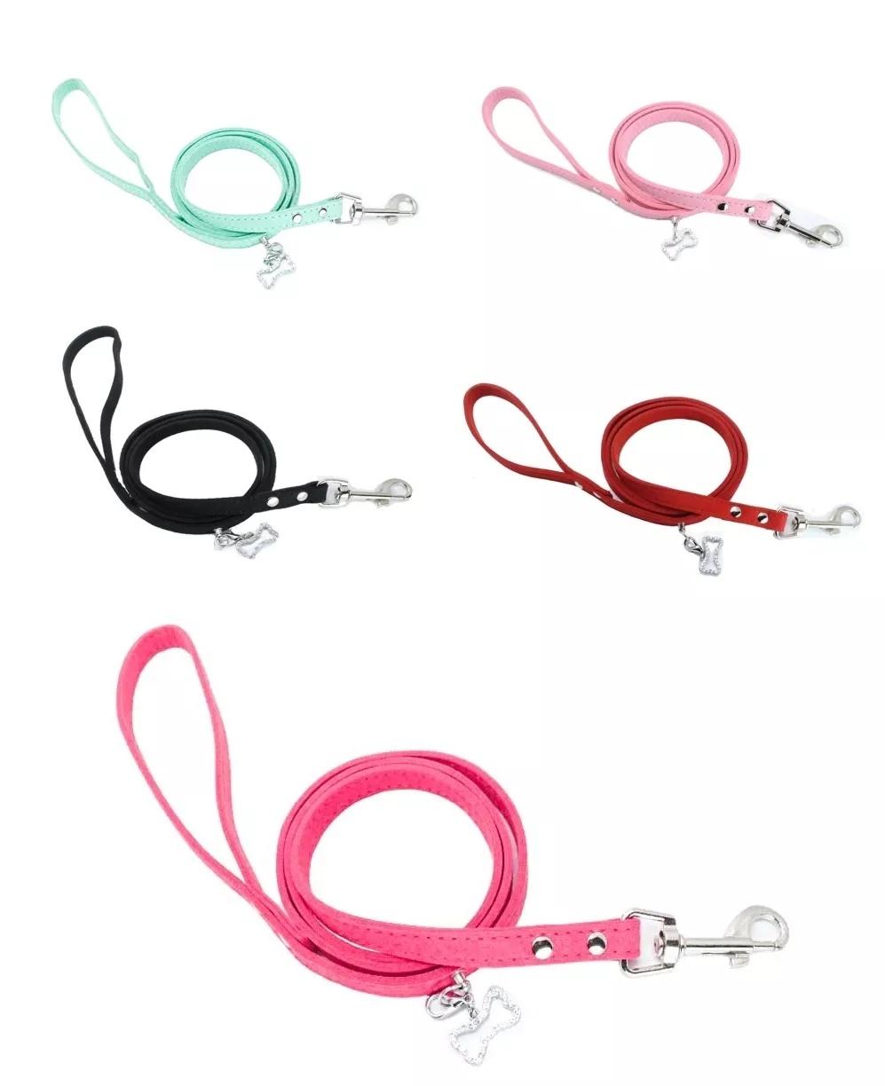Amazon Hot Selling Bow Crown Pet Cat Collars Jeweled Genuine Leather Dogs Collar