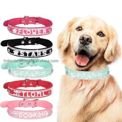 Hot Sale DIY Name Letters Rhinestone Dog Collar