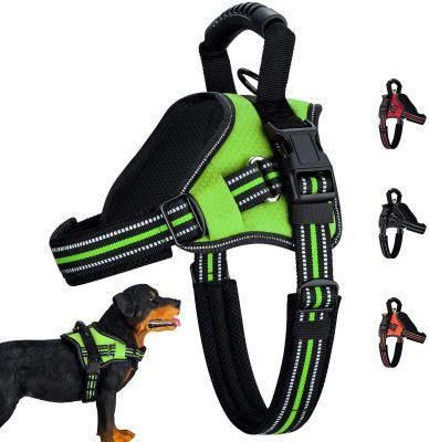 Strong Dog Harness No-Pull Adjustable Dog Vest with Plastic Handle