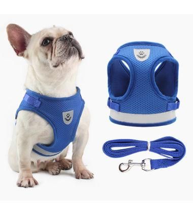 2022 Pet Products Top Sellers Soft Luxury Dog Harness Reflective Breathable Mesh Dog Harness