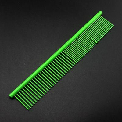 Custom Durable Flat Round Handle Sparse and Dense Comb Pet