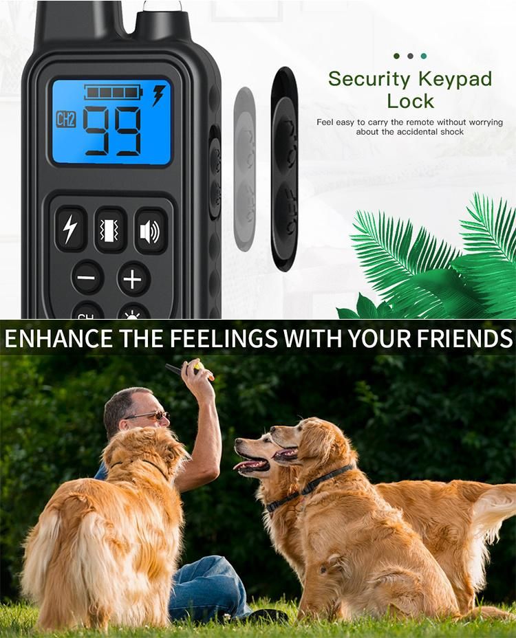 Wholesales Dog Training Collar Electric Waterproof Pet Anti Bark Shocker