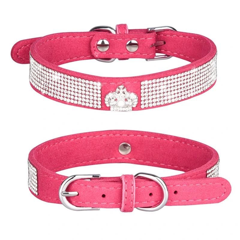 Diamond Dog Training Collar with Leather Material