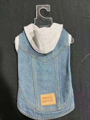 Pet Denim Clothing Dog Hoodie Denim Clothes