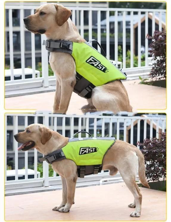 High Quality Breathable Soft Dog Harness Vest Dog Handle Protective Life Jacket for Swimming