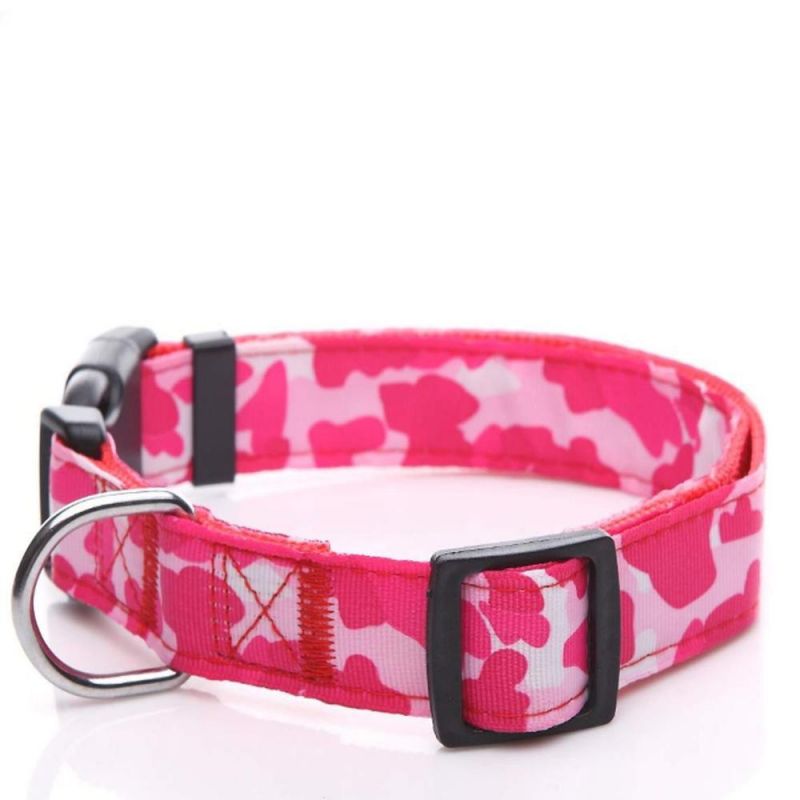 Durable Nylon Dog Collar with Customized Pattern for Walking The Dog and Training