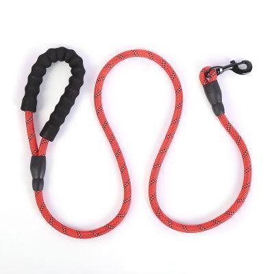 Dog Hand Holding Rope Reflective Round Nylon Rope out Traction