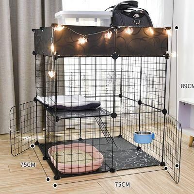 Multifunctional Assembled Cat Cottage Steel Cage