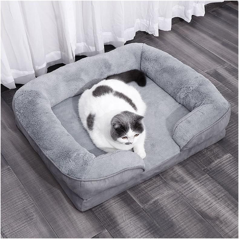 Wholesale Customized Good Quality Washable Polyester Simple Sofa Pet Bed