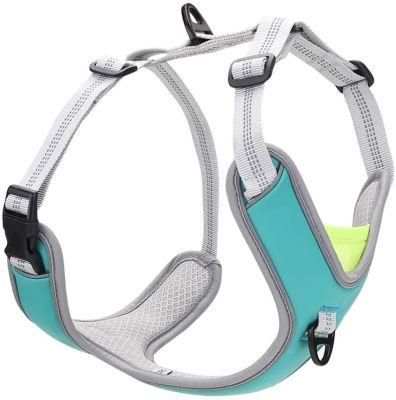 Easy Dog Vest Harness with Damping Belt Adjustable Soft Padded Dog Harness