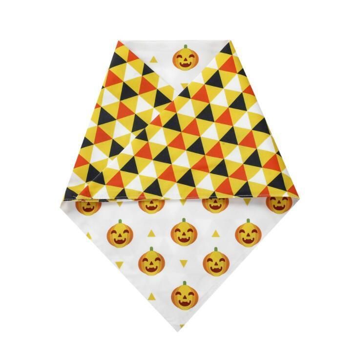 Halloween Dog Bandana Triangle Bibs Scarf Accessories Pumpkin