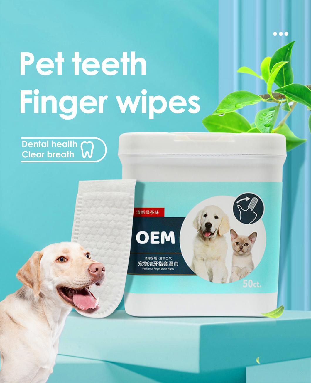 Pet Wipes Cats and Dogs to Remove Earwax Ear Mites and Teeth Cleaning Deodorization Wet Paper Towel Bacteriostasis