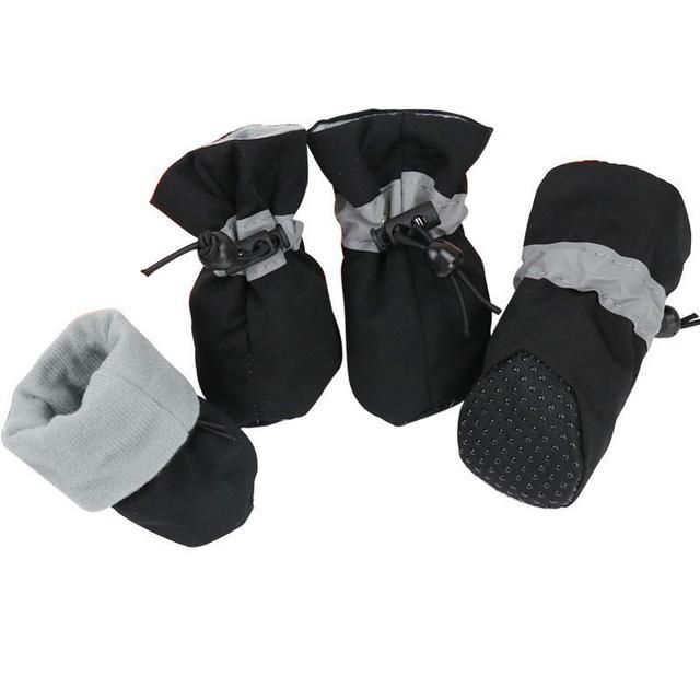 Colourful Pet Supply Coldproof 4 Pieces Whole Sets Pet Shoes