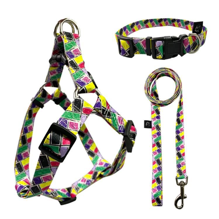 Amazon Top Seller Custom Design 2 in 1 Reversible Dog Harness and Leash