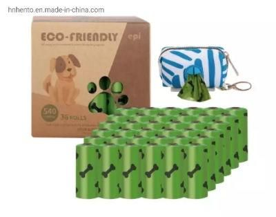 Amazon Wholesale Dog Poop Bags Eco Friendly Biodegradable Printed Dog Poop Bag in Stock