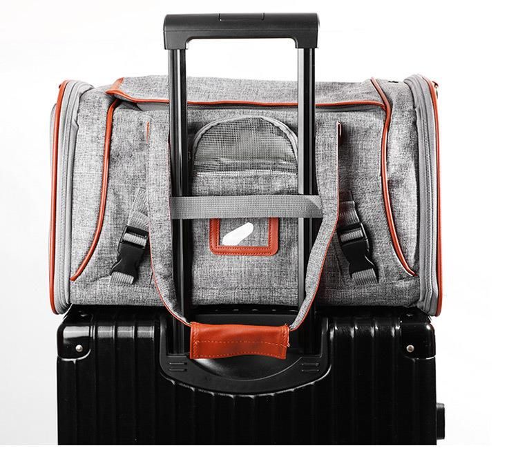 Airline Approved Soft Sided Pet Travel Carrying Handbag Car Seat Safe Carrier Travel Pet Carrier Bag