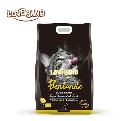 Love Sand Produce Clumping Natural Bentonite Cat Sand Pets Supply