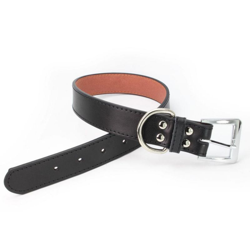 Good Quality Hot Selling Cowhide Leather Dog Collar Leash Lead Set
