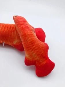 Size S 3D Red Arowana Stuffed PP Cotton Plush Toy Cat Toys Baby Toy for Cat