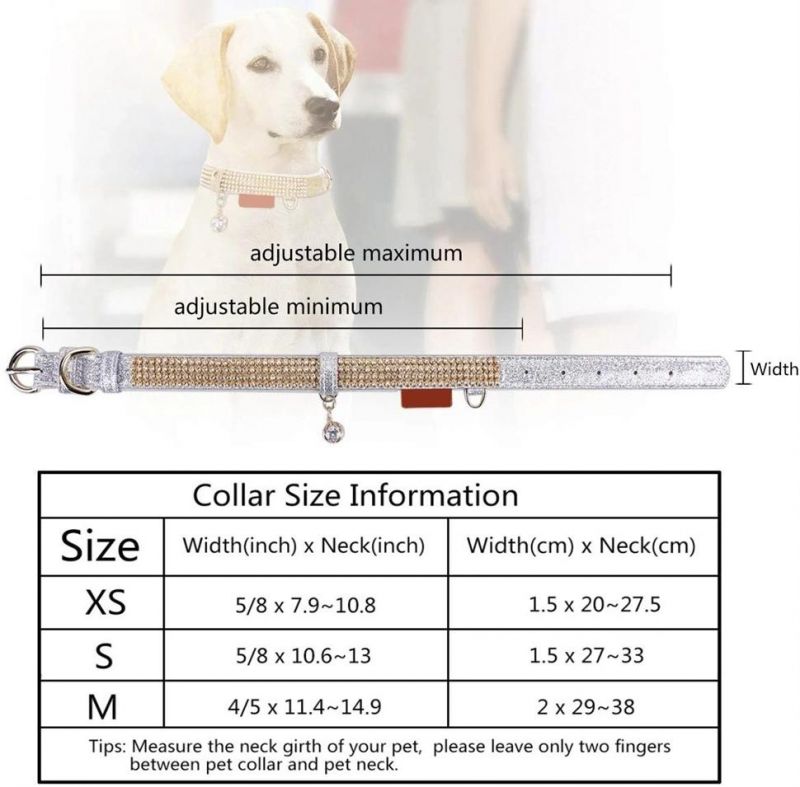 Luxury Dog Collars Adjustable Collars for Small Dog and Cat