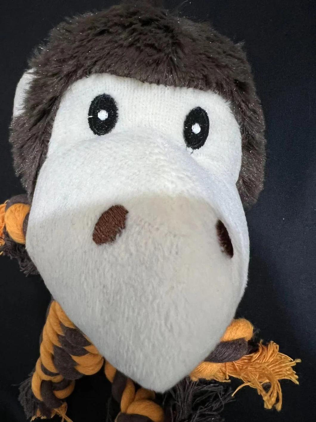 Monkey Head Pet Toys Dog Chew Toys Braid Rope Toys