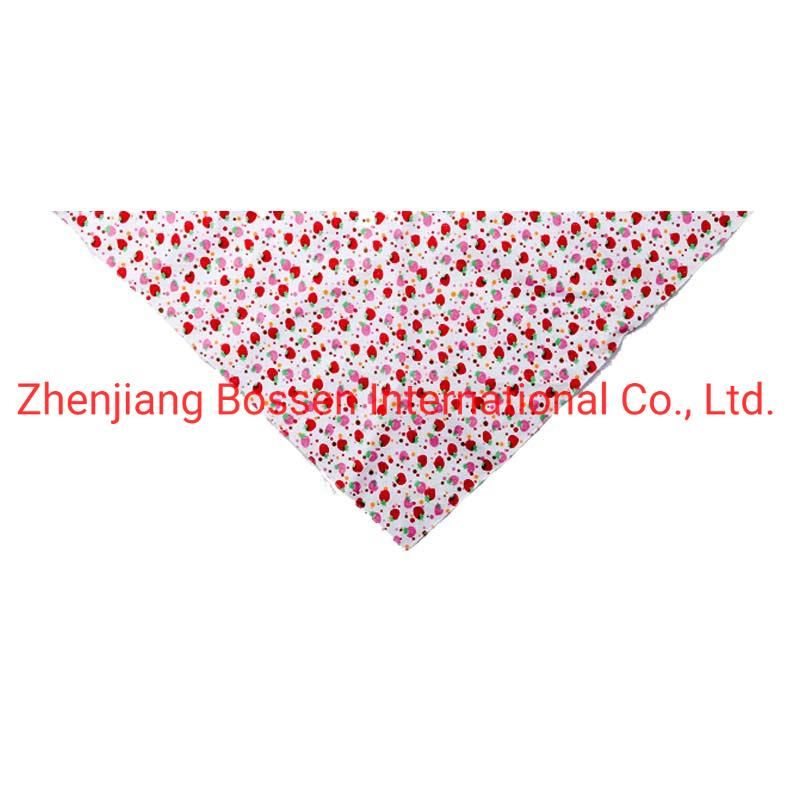 OEM Custom Design Print Cotton Polyester Pet Triangle Bandana Manufacturer