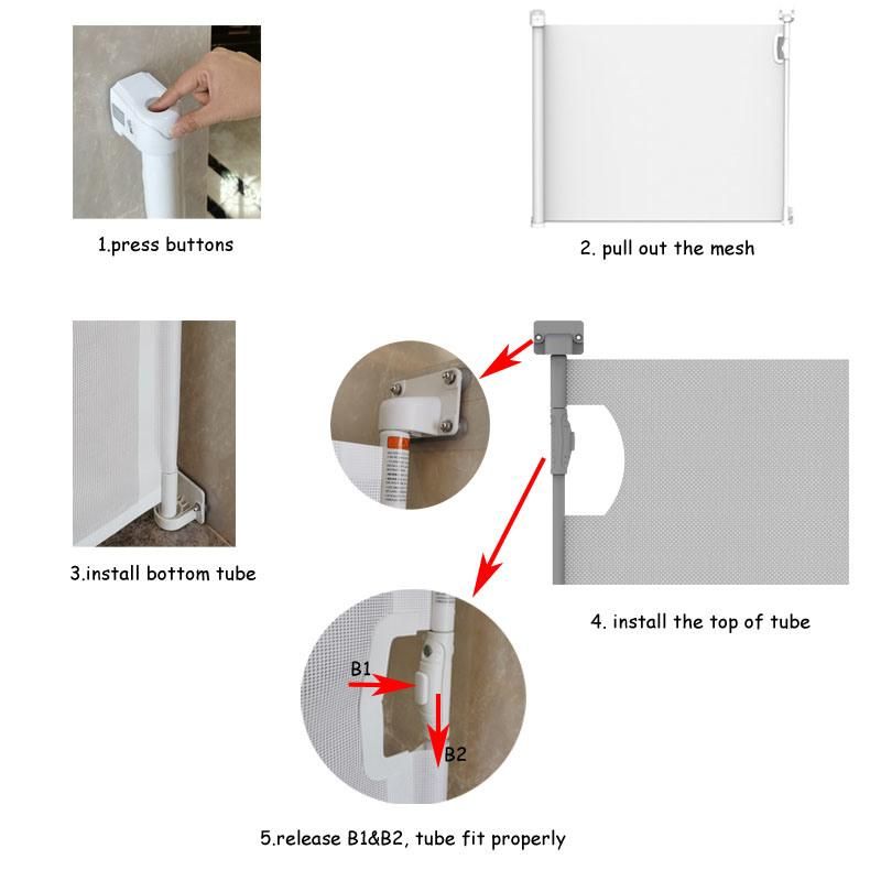 Magic Double Locking Child Proofing Expandable Safety Pet Gates