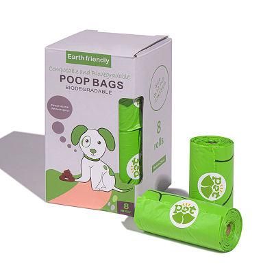 Green Color Biodegradable Environmental Protection Poop Bags