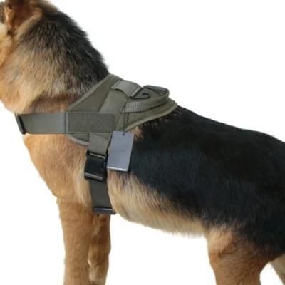 Training Military Patrol K9 Dog Vest Durable Nylon Tactical Dog Harness with Grab Handle