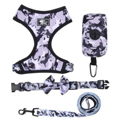 Pet Harness Pet Traction Rope Set with Pick-up Poop Bag Pet Products Supplies