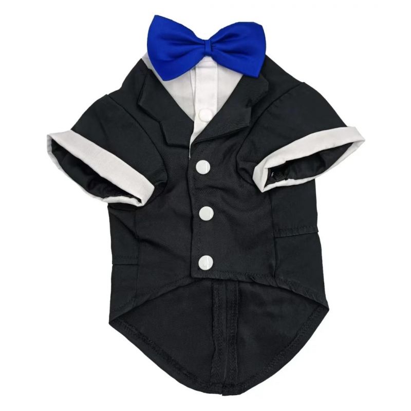 Dog Suit Bow Tie Costume Dog Shirt Wedding Parting Suit