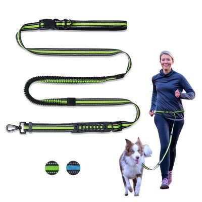 Reflective Telescopic Traction Belt Waist Adjustable Running Explosion-Proof Dog Walking Rope Pet Traction Rope