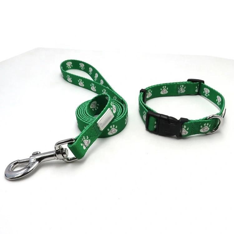 Custom Polyester Dog Leads PVC Logo Pattern Heat Transfer Print Sublimation Dog Leash