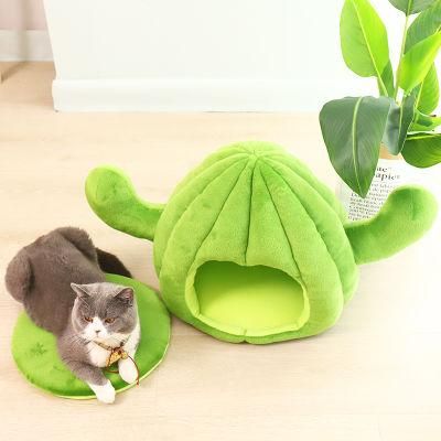 Cactus Pet Nest Plus Velvet Cat Nest Best Bed Sleeping Pad for Dog Products Nest Winter Warm Mattress Cat House Bed