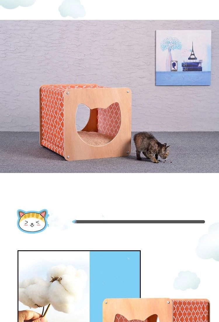 Removable Cat Furniture with Tarpaulin Cotton Cat Cage Cat House