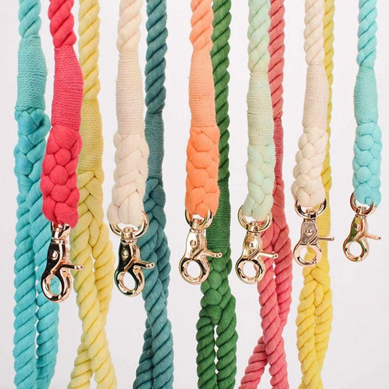 Heavy Duty Training Lead Multicolor Traction Braided Rope Lead