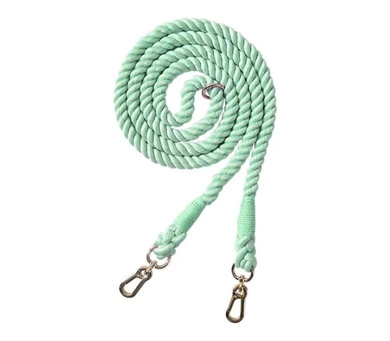 Ombre Luxury Leash for Dogs L Handcrafted Braided Cotton Rope Leash
