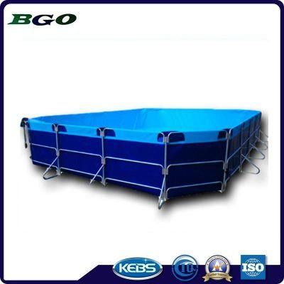 Foldable PVC Tarpaulin Water Tank Fish Farming Tank