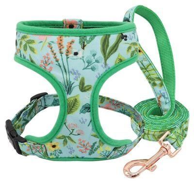 OEM Sublimation Print Dog Leash Wholesale Custom Classical Dog Harness