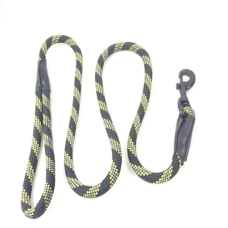 Nylon Climbing Rope Dog Leash with Night Reflective Thread for Medium and Large Dog