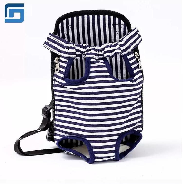 Hot Selling Travel Outdoor Pet Supplies Pet Backpack Chest Bag Dog Pet Cages, Carriers with Solid Black Cloth