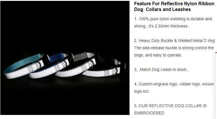 Low MOQ Dog Accessories Pet Collars Newest Luxury Reflective Dog Collar and Leash Set