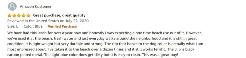 Odor-Proof for Easy Care Easy to Clean High Performance Waterproof Dog Leash