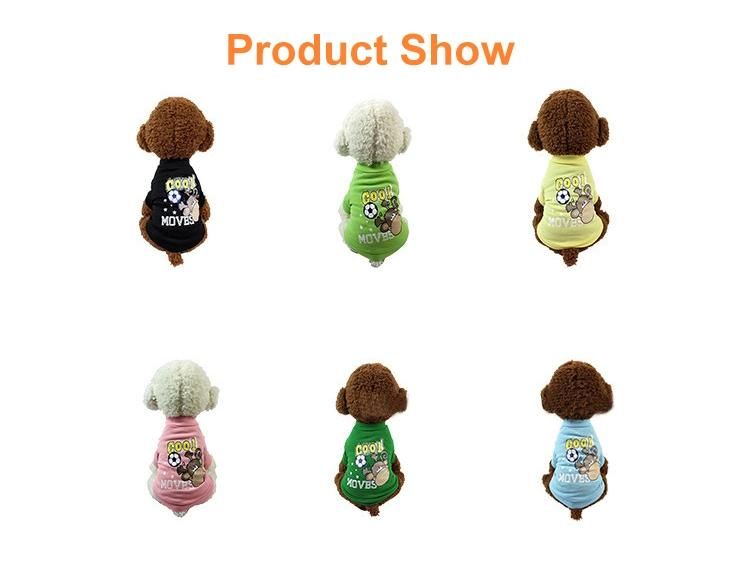 Spring and Winter Wholesale Dog Clothes Print Pet Cloth Cute Dog Cloth with Two Legs